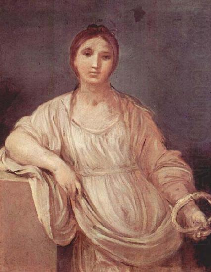 Guido Reni Portrat eines Madchens mit Krone